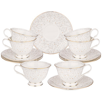 Чайный набор "ВИВЬЕН" на 6 пер. 12пр. 200 мл (кор=6наб.) LEFARD 264-201