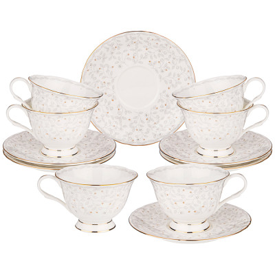 Чайный набор "ВИВЬЕН" на 6 пер. 12пр. 200 мл (кор=6наб.) LEFARD 264-201