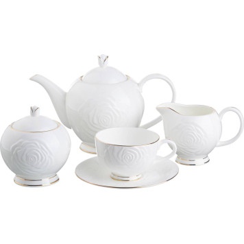 Чайный сервиз "BLANCO" на 6 пер. 15 пр. 1000/350/300/250 мл (кор=2наб.) LEFARD 264-306