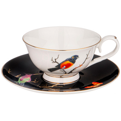 Чайный набор "РАЙСКИЕ ПТИЦЫ" на 6 пер. 12 пр. 200 мл (кор=6наб.) LEFARD 264-654-1