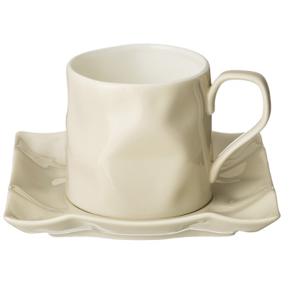 Чайная пара "РАФФЛ" 220 мл молочная (кор=36наб.) LEFARD 264-950