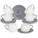 Чайный набор на 6 пер. 12 пр. 250 мл серый (кор=6наб.) LEFARD 264-972