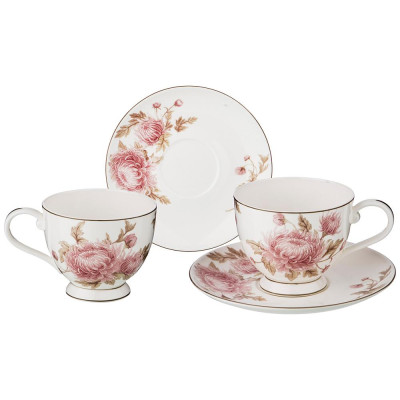 Чайный набор "АСТРА" на 2 пер. 4 пр. 250 мл (кор=16наб.) LEFARD 264-998