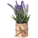 Изделие декоративное в льняном горшке "ЛАВАНДА" LEFARD 268-118