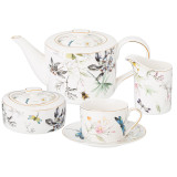 Чайный сервиз "СТРЕКОЗА" на 6пер. 15пр. 900/300/200/250 мл (кор=3наб.) LEFARD 275-1011