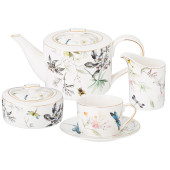 Чайный сервиз "СТРЕКОЗА" на 6пер. 15пр. 900/300/200/250 мл (кор=3наб.) LEFARD 275-1011