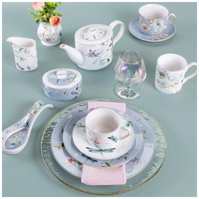 Чайный сервиз "СТРЕКОЗА" на 6пер. 15пр. 900/300/200/250 мл (кор=3наб.) LEFARD 275-1011-7