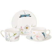 Чайный набор "СТРЕКОЗА" на 2 пер. 4 пр. 250 мл (кор=12наб.) LEFARD 275-1015