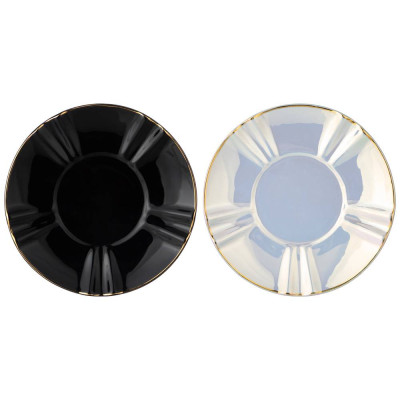 Чайный набор "PEARL" на 2 пер. 4 пр. 200 мл черный, белый (кор=12наб.) LEFARD 275-1176-1