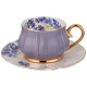 Чайный набор "ВРЕМЕНА ГОДА" на 2 пер. 4 пр. 200 мл фиолетовый и мятный (кор=12наб.) LEFARD 275-1178