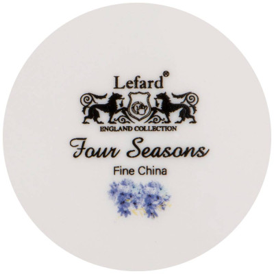 Чайный набор "ВРЕМЕНА ГОДА" на 2 пер. 4 пр. 200 мл фиолетовый и мятный (кор=12наб.) LEFARD 275-1178-3