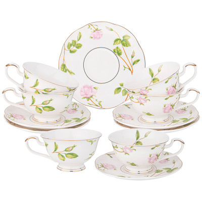 Чайный набор "ROSE VALLEY" на 6 пер. 12 пр. 270 мл (кор=6наб.) LEFARD 275-1253