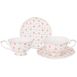 Чайный набор "SONNET IN ROSES" на 2 пер. 4 пр. 270 мл (кор=12наб.) LEFARD 275-1256