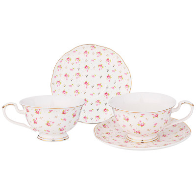 Чайный набор "SONNET IN ROSES" на 2 пер. 4 пр. 270 мл (кор=12наб.) LEFARD 275-1256