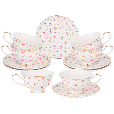 Чайный набор "SONNET IN ROSES" на 6 пер. 12 пр. 270 мл (кор=6наб.) LEFARD 275-1257