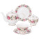 Чайный сервиз "MELODY OF ROSES" на 6 пер. 20 пр. 1100/300/270 мл (кор=2наб.) LEFARD 275-1269