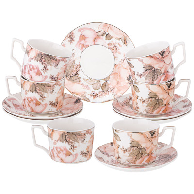 Чайный набор "SENTIMENT" на 6 пер. 12 пр. 230 мл (кор=6наб.) LEFARD 275-1277