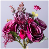 Букет искусственных цветов высота=25 см без упаковки (мал=12шт./кор=120шт.) LEFARD 287-218