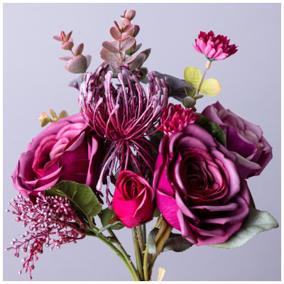 Букет искусственных цветов высота=25 см без упаковки (мал=12шт./кор=120шт.) LEFARD 287-218