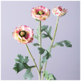 Цветок искусственный " РАНУНКУЛЮС" высота=48см. (мал.уп=24шт/кор=96шт) LEFARD 287-513