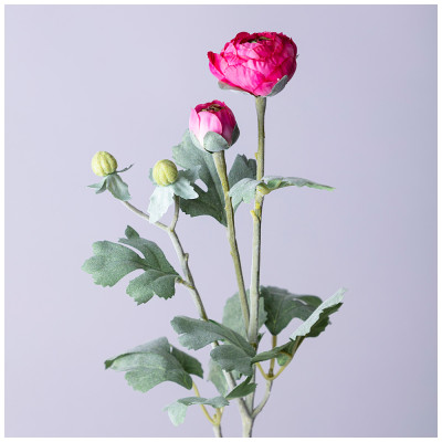 Цветок искусственный " РАНУНКУЛЮС" высота=55см. (мал.уп=48шт/кор=192шт) LEFARD 287-516