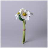 Букет искусственных цветов " ГЕЛЛЕБОРУС" высота= 31см (мал=12шт./кор=72шт.) LEFARD 287-517