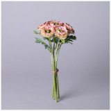 Букет искусственных цветов " РАНУНКУЛЮС" высота= 31см (мал=12шт./кор=72шт.) LEFARD 287-523