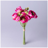 Букет искусственных цветов " РАНУНКУЛЮС" высота= 27см (мал=12шт./кор=72шт.) LEFARD 287-524