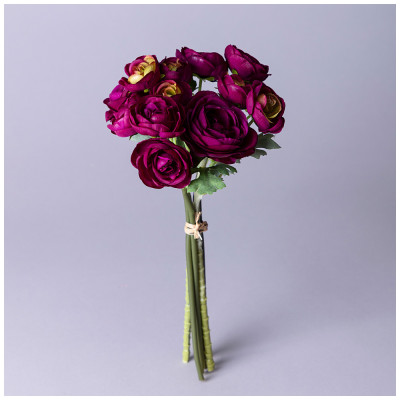 Букет искусственных цветов " РАНУНКУЛЮС" высота= 28см (мал=12шт./кор=72шт.) LEFARD 287-525