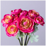 Букет искусственных цветов " РРАНУНКУЛЮС" высота= 28см (мал=12шт./кор=72шт.) LEFARD 287-526