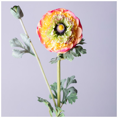 Цветок искусственный " РАНУНКУЛЮС" высота=55см. (мал.уп=24шт/кор=96шт) LEFARD 287-529