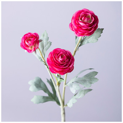 Цветок искусственный " РАНУНКУЛЮС" высота=43см. (мал.уп=48шт/кор=192шт) LEFARD 287-534