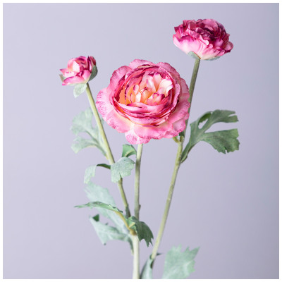 Цветок искусственный " РАНУНКУЛЮС" высота=48см. (мал.уп=24шт/кор=96шт) LEFARD 287-536