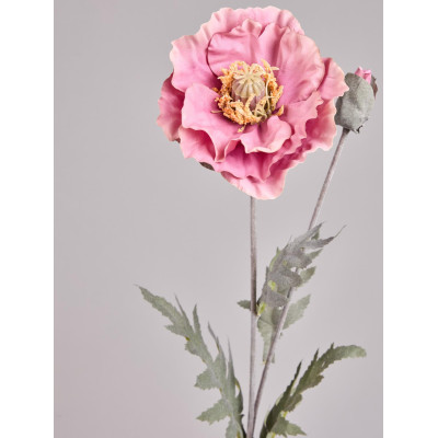 Цветок искусственный "МАК" высота=72см. (мал=24 шт/кор=96шт.) LEFARD 287-571