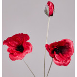 Цветок искусственный "МАК" высота=50см. (мал=24 шт/кор=96шт.) LEFARD 287-573