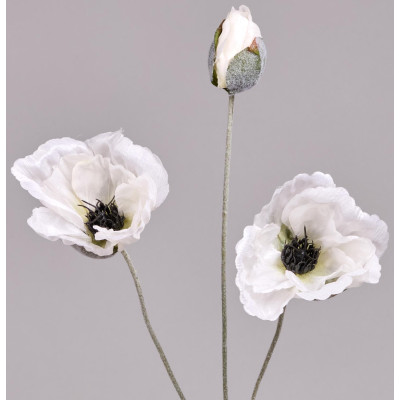Цветок искусственный "МАК" высота=50см. (мал=24 шт/кор=96шт.) LEFARD 287-574