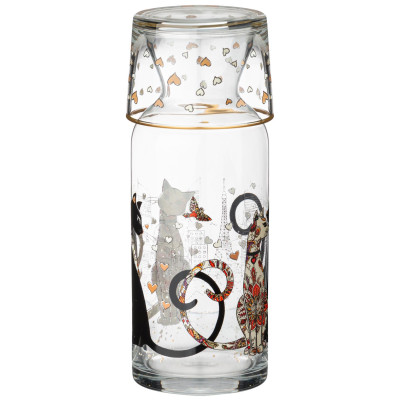 Графин с крышкой/стаканом " ПАРИЖСКИЕ КОТЫ" 700мл LEFARD 312-150-1