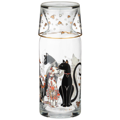 Графин с крышкой/стаканом " ПАРИЖСКИЕ КОТЫ" 700мл LEFARD 312-150