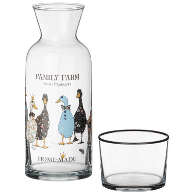 Графин с крышкой/стаканом " GEESE" 700мл LEFARD 312-151-3