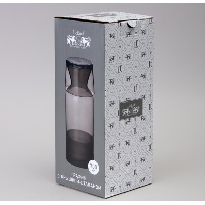 Графин с крышкой/стаканом " LIFE STYLE" blue 700мл LEFARD 312-167-2