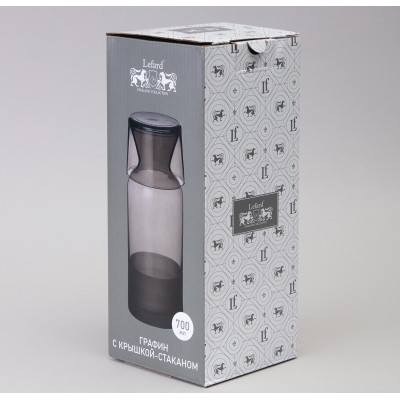 Графин с крышкой/стаканом " GRASSLAND" 700мл LEFARD 312-168-3