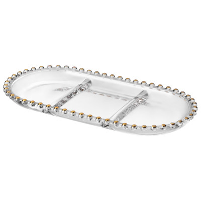 Блюдо сервировочное "GOLDEN CHARM", 3 секции, 30*15 см LEFARD 345-500-1