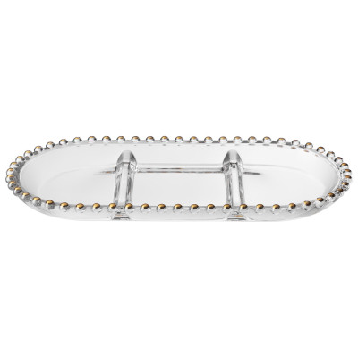 Блюдо сервировочное "GOLDEN CHARM", 3 секции, 30*15 см LEFARD 345-500