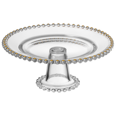 Блюдо сервировочное "GOLDEN CHARM" на ножке, 20*8 см LEFARD 345-503