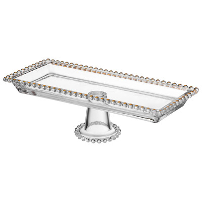 Блюдо сервировочное "GOLDEN CHARM" на ножке, 30*13*9,5 см LEFARD 345-506-1