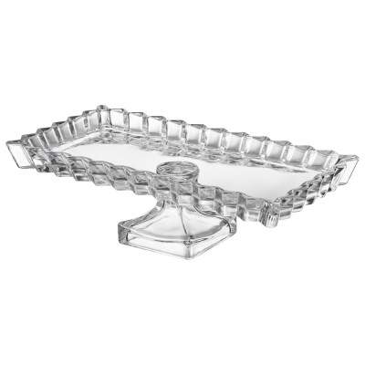 Блюдо сервировочное "CRYSTALITY" на ножке 28,5*15*9 см LEFARD 345-511-1