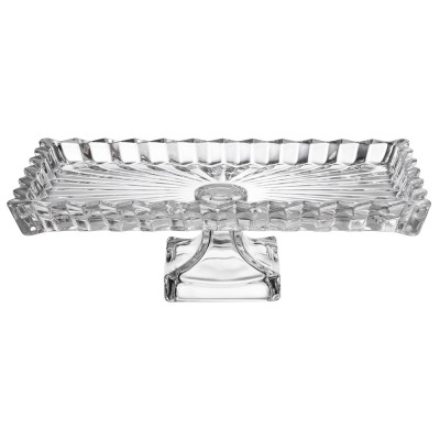 Блюдо сервировочное "CRYSTALITY" на ножке 28,5*15*9 см LEFARD 345-512