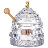 Банка для меда с палочкой 280 мл. диа=11,5 см. в=14 см. коллекция "MUZA" (кор=8шт.) LEFARD 355-003