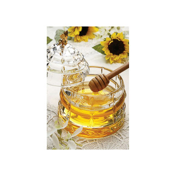 Банка для меда с палочкой 280 мл. диа=11,5 см. в=14 см. коллекция "MUZA" (кор=8шт.) LEFARD 355-003-1