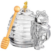 Банка для меда с палочкой "МИШКА" 270 мл. 17*12.5 см. высота=11 см. коллекция "MUZA" (кор=8шт.) LEFARD 355-075